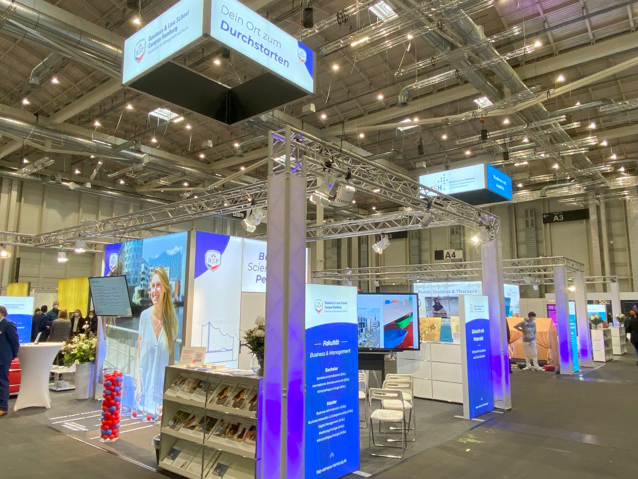 Firmenevent und Messestand